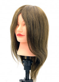 Голова манекен 100% натуральный, шатенка, 40 см. FANTOM Голова манекен 100% натуральный, шатенка, 40 см. FANTOM